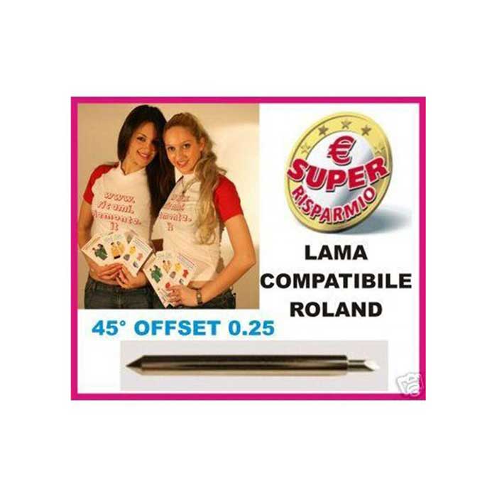 Lama per plotter tipo Roland STANDARD 45° Offset 0,25