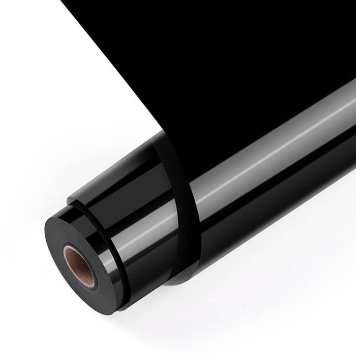 Vinile nero lucido 1 x 50 mt (126cm)